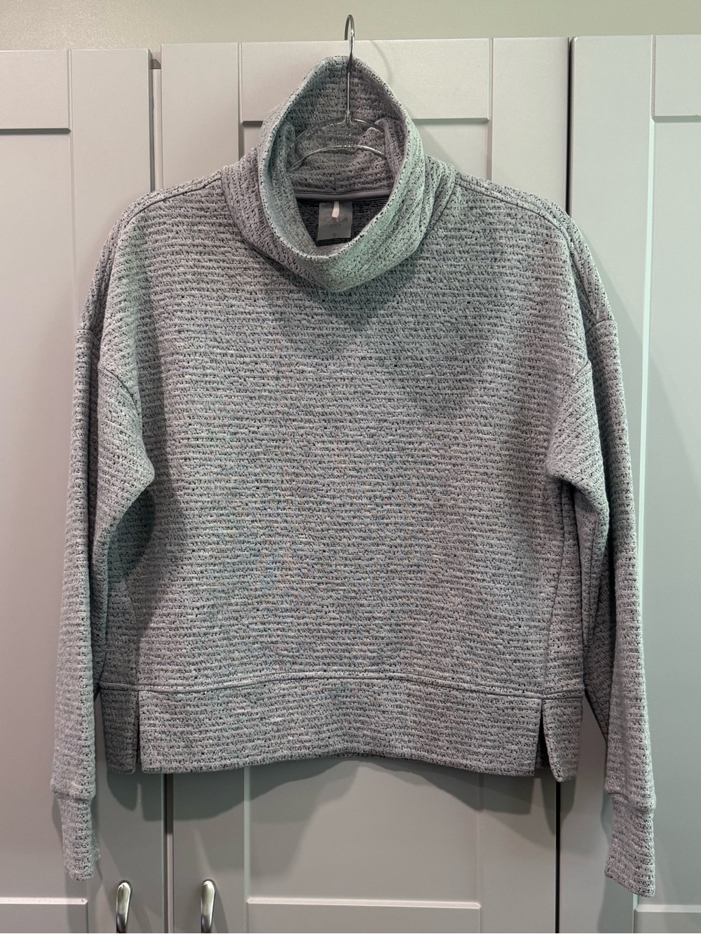 Cozy Cowl Neck Sweatshirt Heather Gray